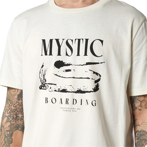 2023 Mystic T-shirt Kraken Uomo 35105.230156 - Bianco Sporco